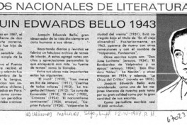 Joaquín Edwards Bello 1943