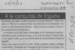 A la conquista de España.