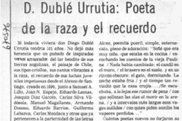 D. Dublé Urrutia, Poeta de la raza y el recuerdo