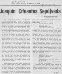 Joaquín Cifuentes Sepúlveda