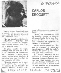 Carlos Droguett.