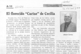 El Florecido "Cactae" de Cecilia