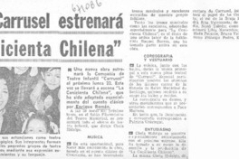 Teatro Carrusel estrenará "La cenicienta chilena".