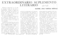 Extraordinario suplemento literario