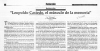 Leopoldo Castedo, el músculo de la memoria