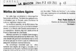 Méritos de Isidora Aguirre