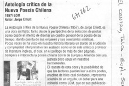 Antología crítica de la nueva poesía chilena.