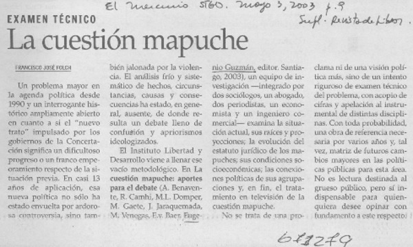 La cuestión mapuche