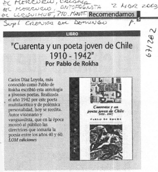 Cuarenta y un poeta joven de Chile 1910-1942