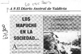 Los mapuches en la sociedad...