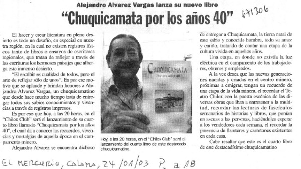 Chuquicamata por los años 40".