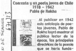 Cuarenta y un poeta joven de Chile 1910-1942.