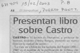 Presentan libro sobre Castro