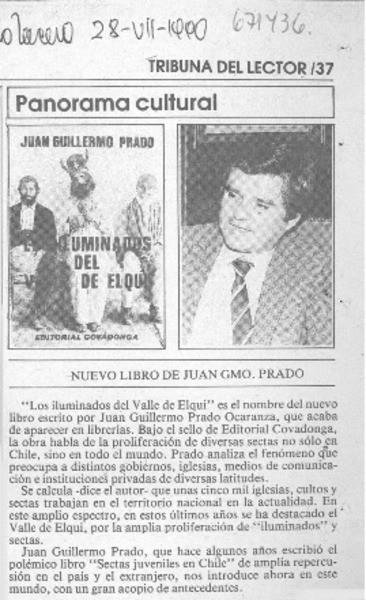 Nuevo libro de Juan G. Prado.