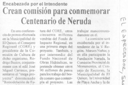 Crean comisión para conmemorar Centenario de Neruda.