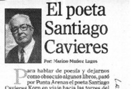 El poeta Santiago Cavieres