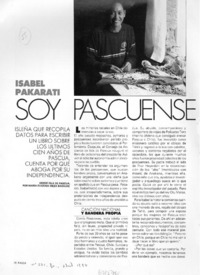 Soy pascuense : [Entrevista]