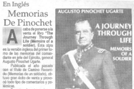 Memorias de Pinochet.