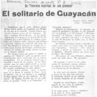 El solitario de Guayacán