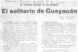 El solitario de Guayacán