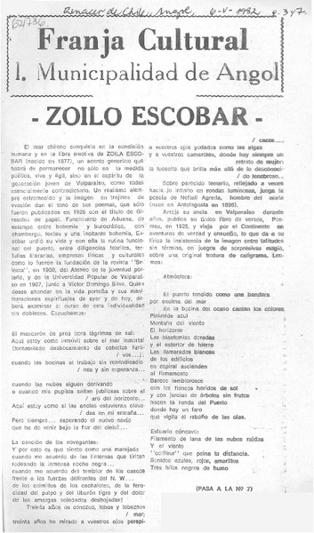 Zoilo Escobar.