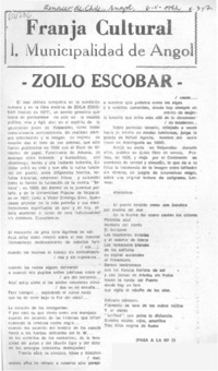 Zoilo Escobar.