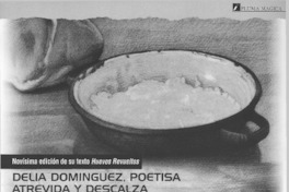 Delia Domínguez, poetisa atrevida y descalza.
