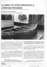 La canoa y el cúter, espacios en la literatura patagónica