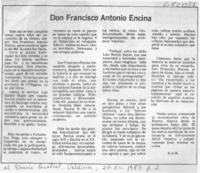 Don Francisco Antonio Encina