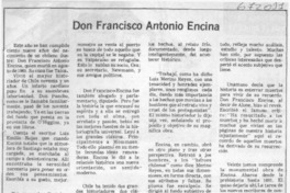 Don Francisco Antonio Encina