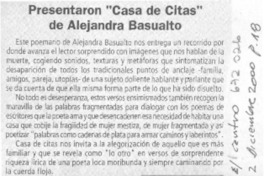 Presentaron "Casa de citas" de Alejandra Basualto.