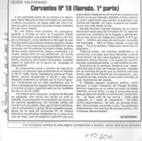 Cervantes no. 18 (Neruda, 1a parte)
