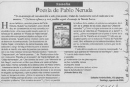 Poesía de Pablo Neruda