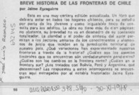 Breve historia de las fronteras de Chile
