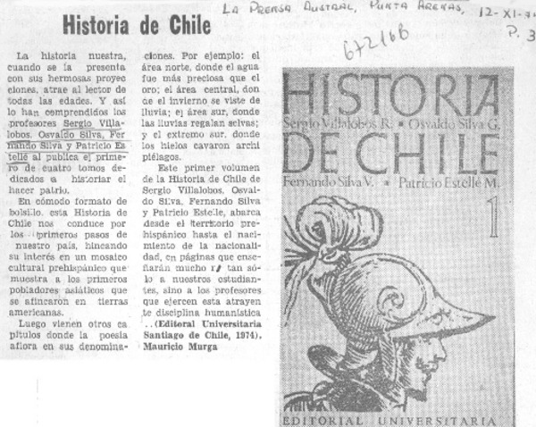 Historia de Chile [artículo].