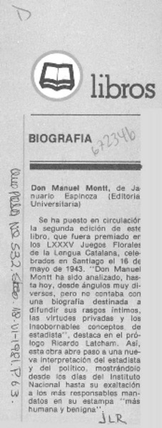 Don Manuel Montt.