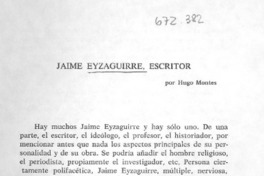 Jaime Eyzaguirre, escritor