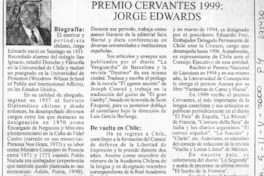 Premio Cervantes 1999, Jorge Edwards.
