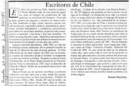 Escritores chilenos.