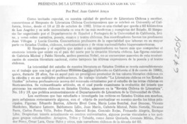 Presencia de la literatura chilena en los EE.UU.