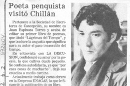 Poeta penquista visitó Chillán.