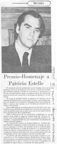Premio-Homenaje a Petricio Estellé.