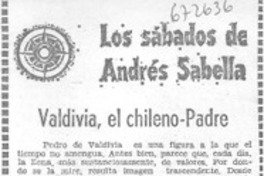 Valdivia, el chileno-padre.
