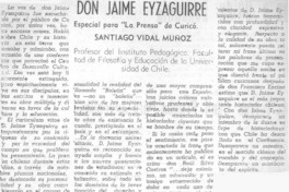 Don Jaime Eyzaguirre