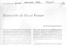 Evocación de Oscar Fenner