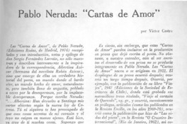 Pablo Neruda, "Cartas de amor"