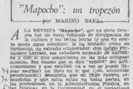"Mapocho", un tropezón