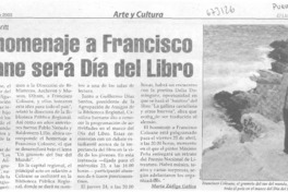Con homenaje a Francisco Coloane será día del libro