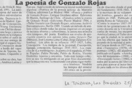La poesía de Gonzalo Rojas.