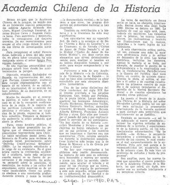 Academia Chilena de la Historia
